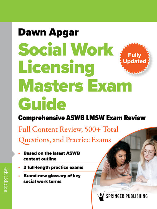Title details for Social Work Licensing Masters Exam Guide by Dawn Apgar - Wait list